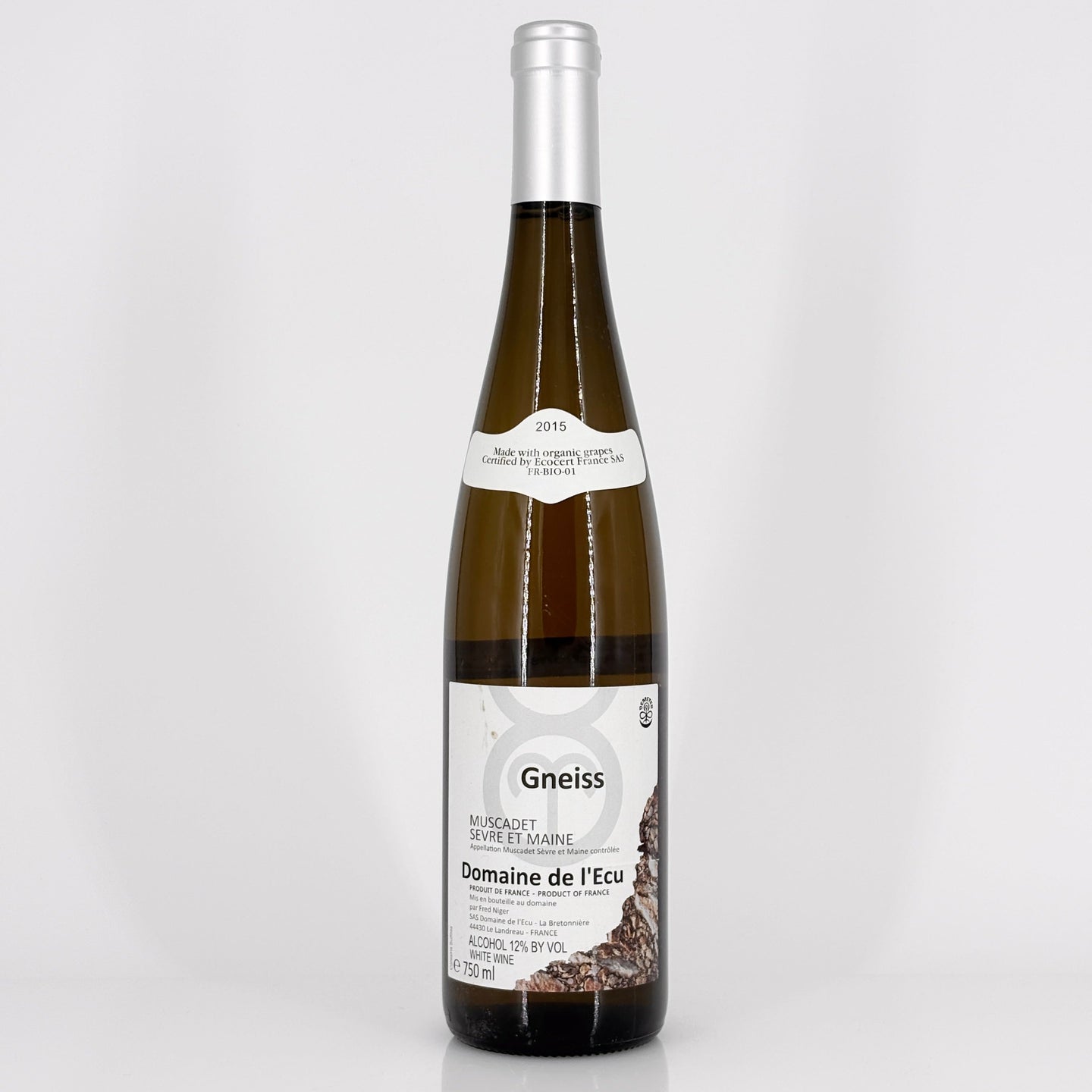 Bottle of wine on a white background
