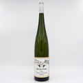 Wine bottle with a label on a white background