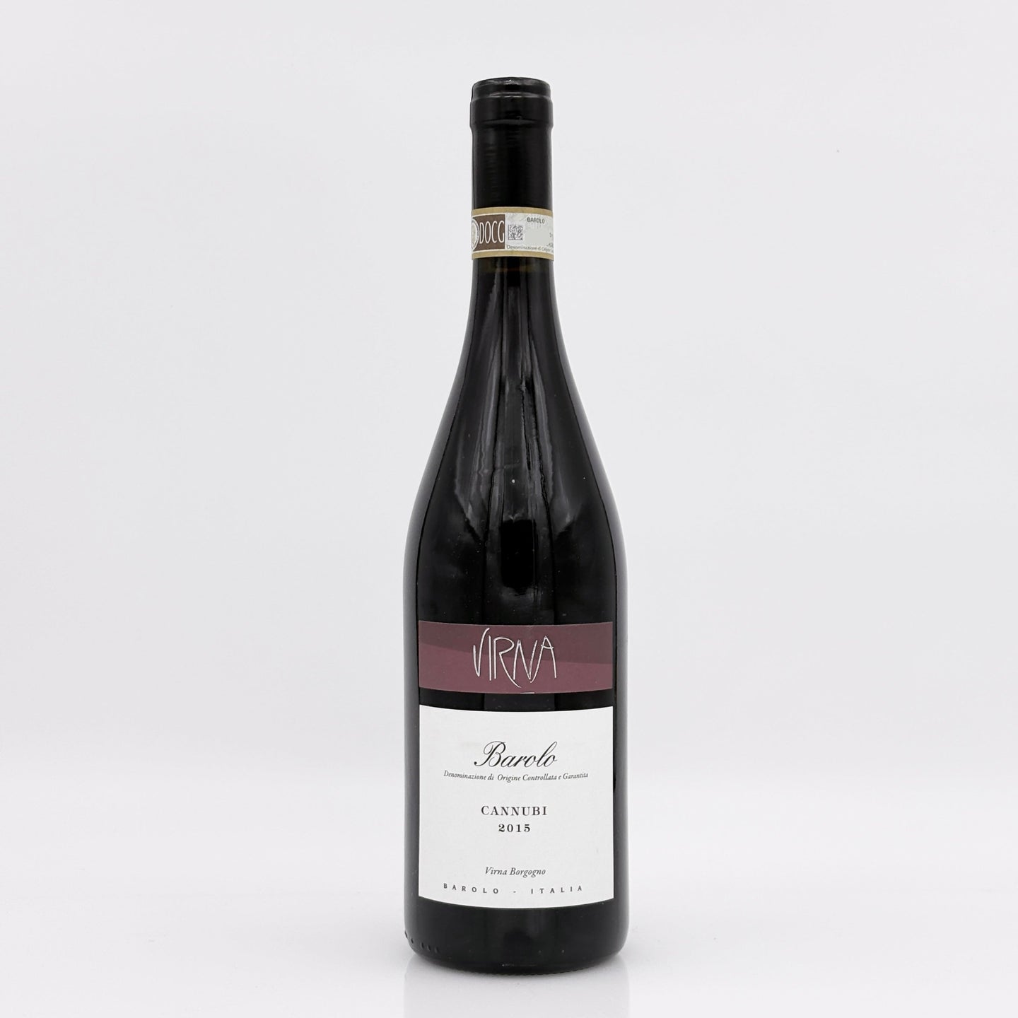 Wine bottle on a white background