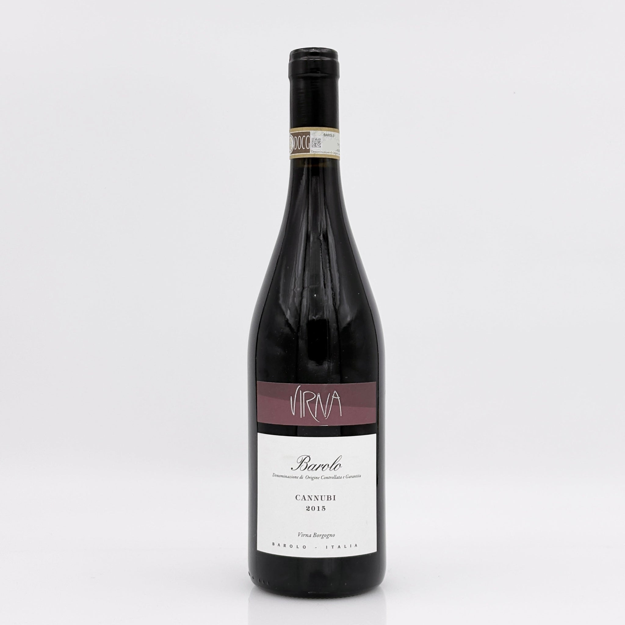 Wine bottle on a white background