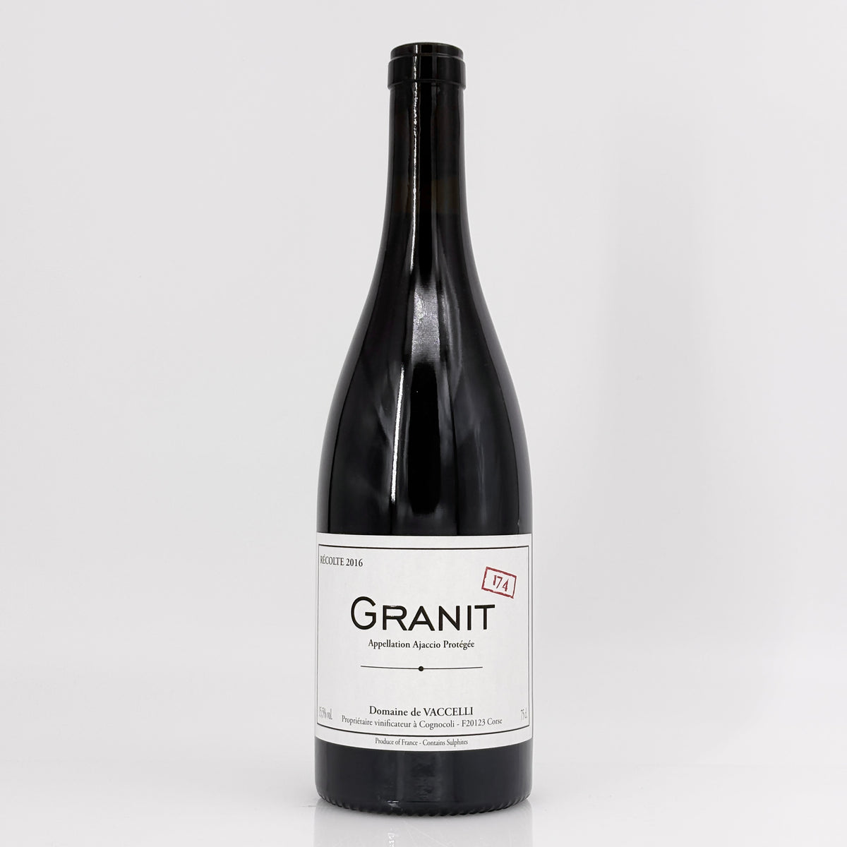 2016 Alain Courreges Domaine de Vaccelli Ajaccio Granit 174 Corsica, France