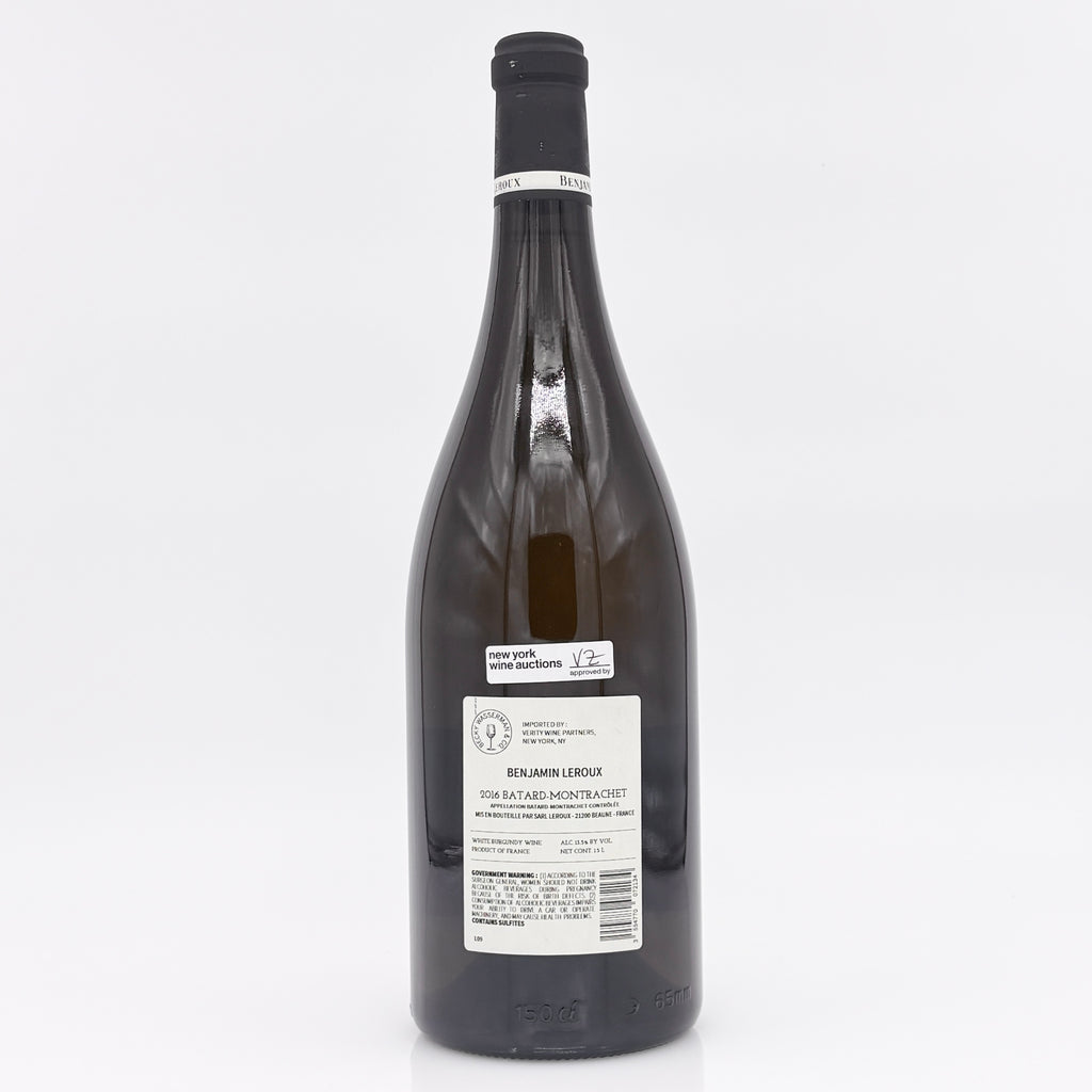 Wine bottle with a label on a white background