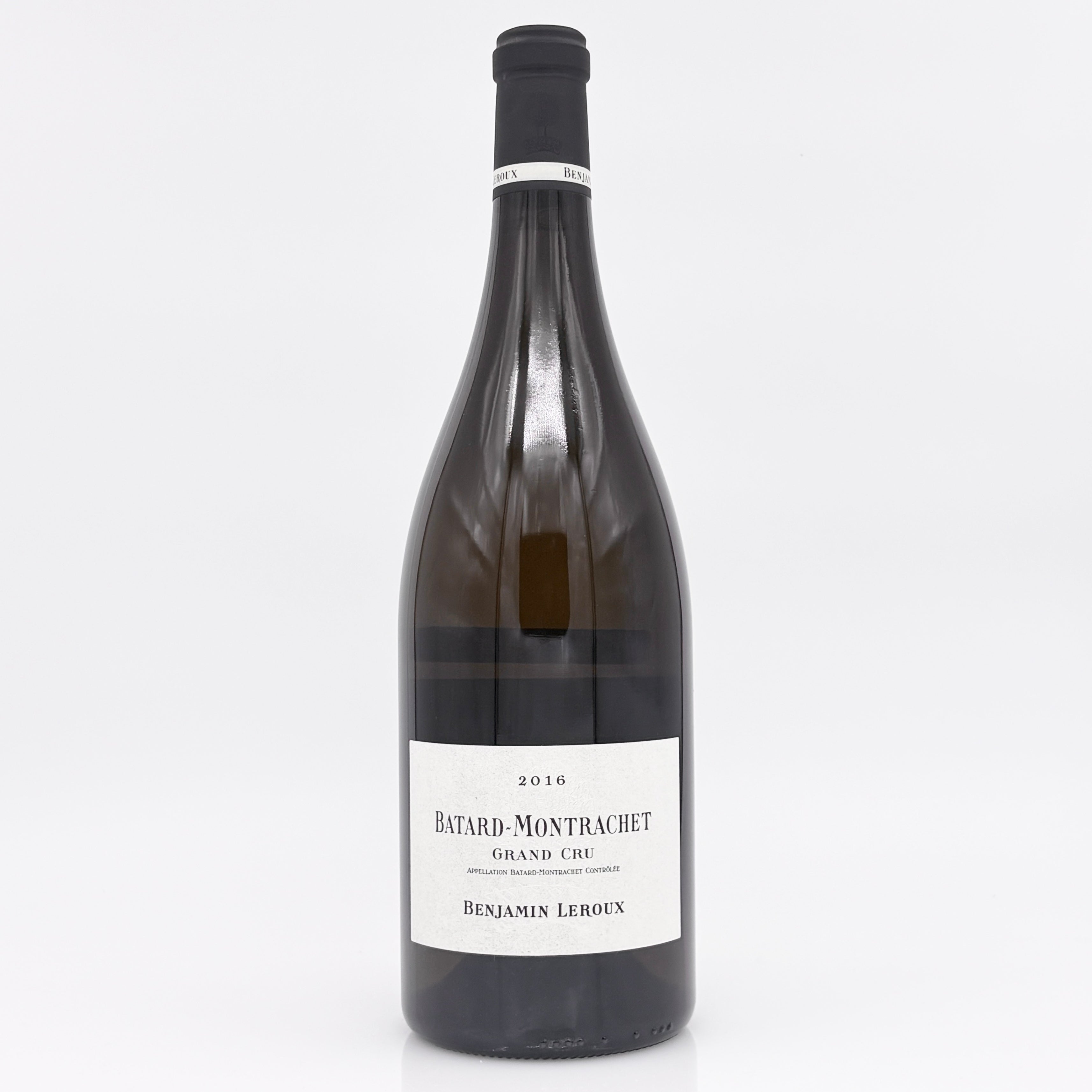 Wine bottle with a label on a white background