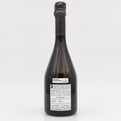 Bottle of wine with a label on a white background