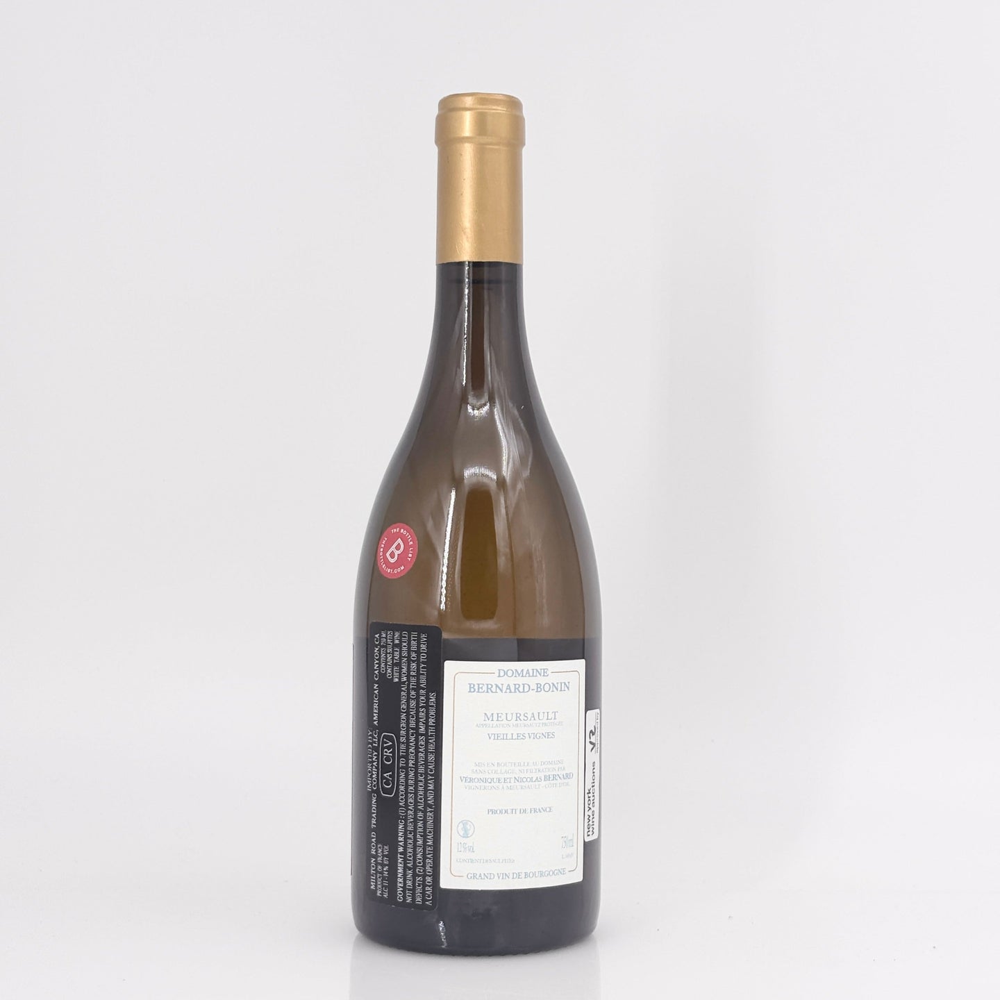 2016 Domaine Bernard-Bonin Meursault Vieilles Vigne Cote de Beaune, France