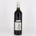 Wine bottle with label on a white background