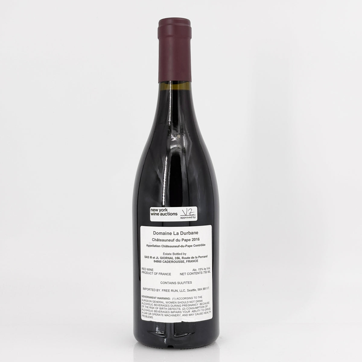 2016 Domaine de la Durbane Châteauneuf-du-Pape Rhone, France