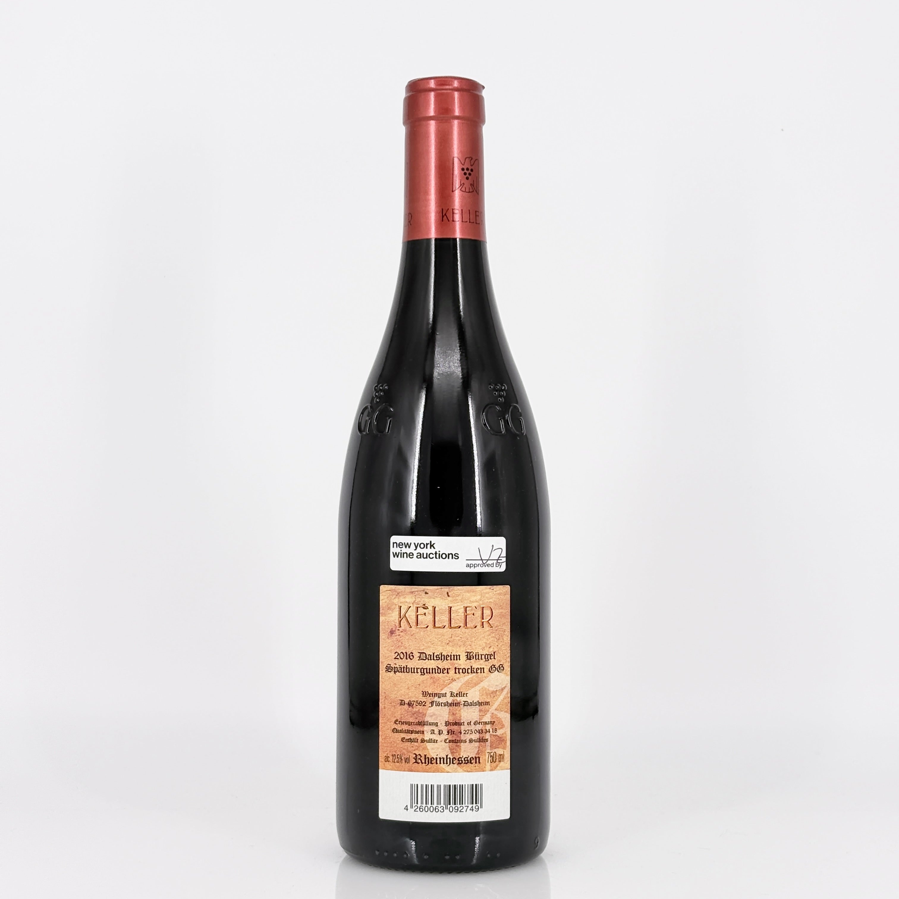 2016 Weingut Keller Dalsheimer Burgel Spatburgunder Grosses Gewachs Rheinhessen, Germany