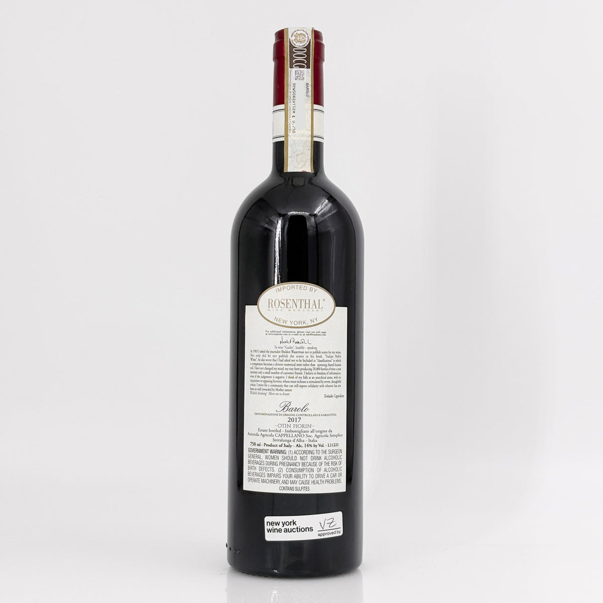 2017 Cappellano Otin Fiorin Pie Franco Barolo DOCG, Italy