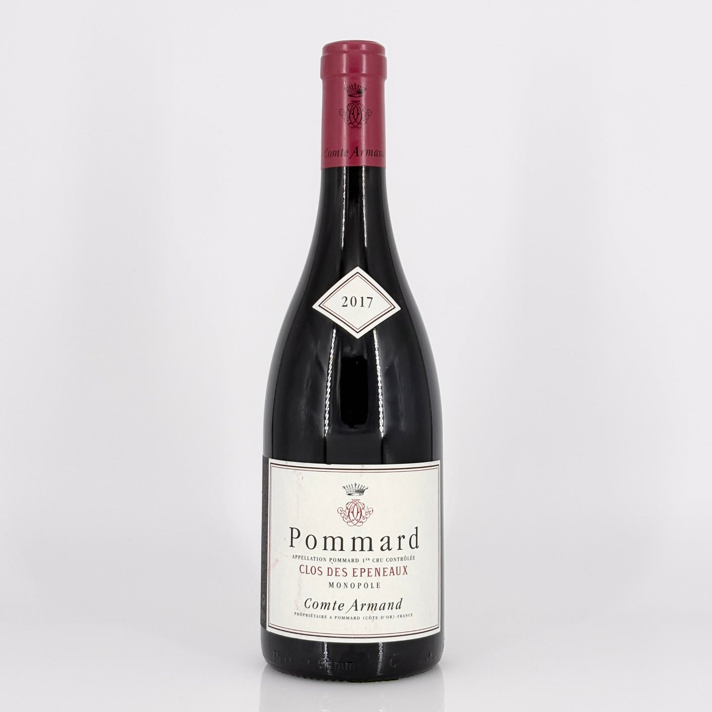 Wine bottle on a white background