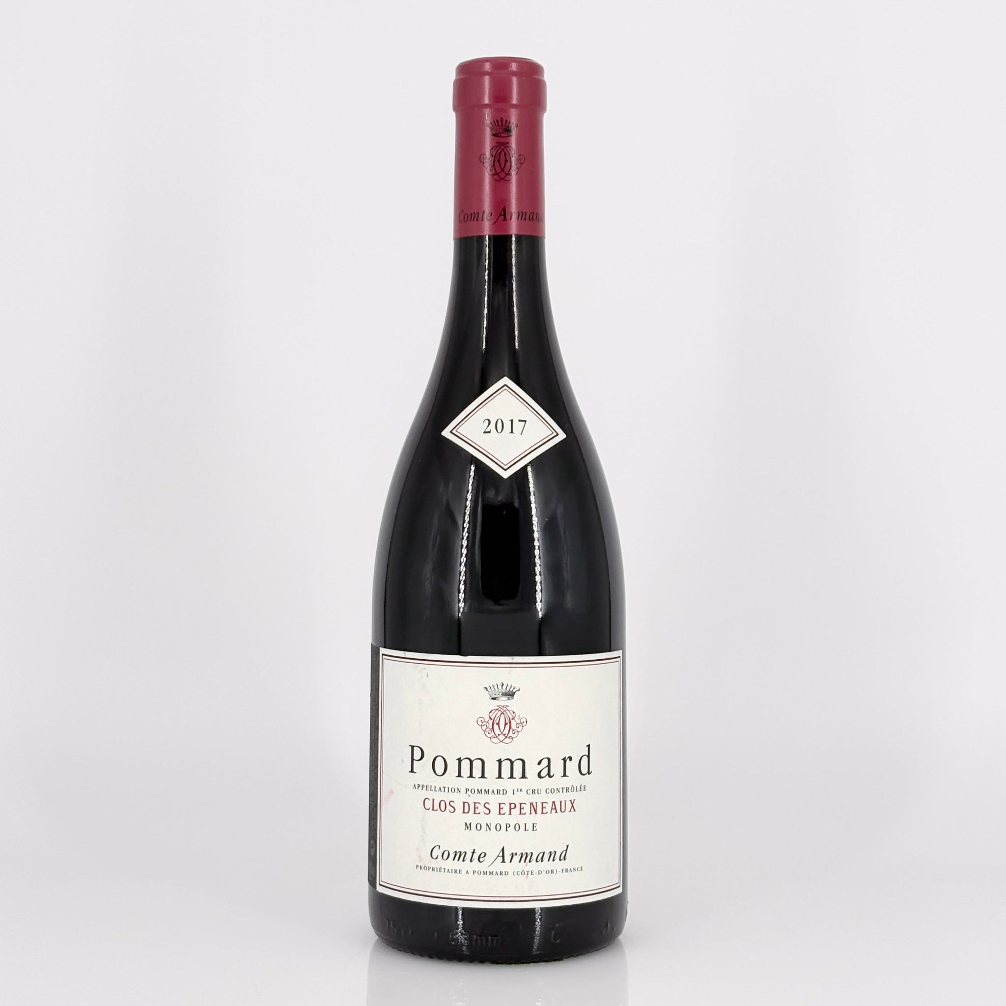 Wine bottle on a white background