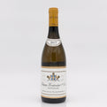 Wine bottle with a visible label on a white background