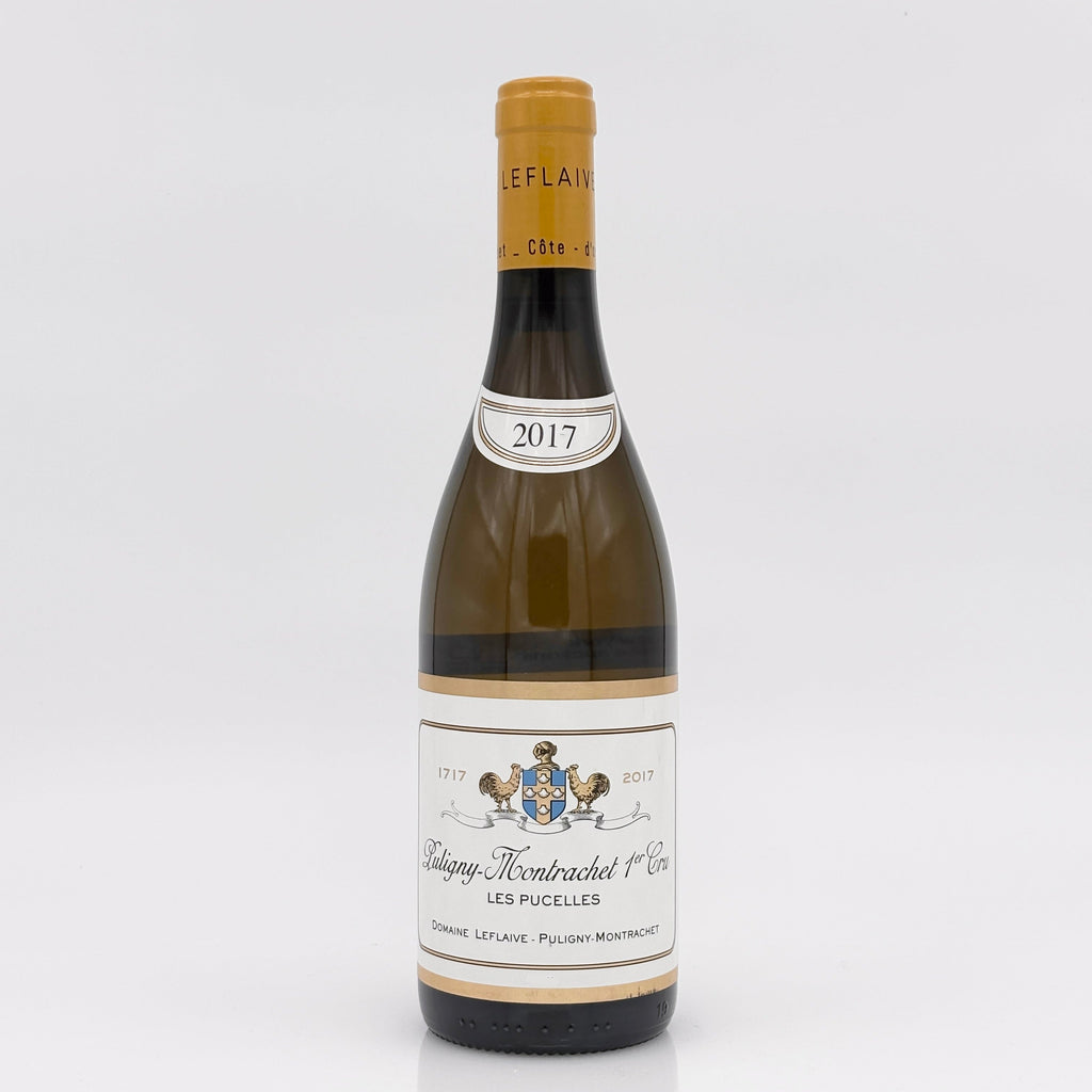 Wine bottle with a visible label on a white background