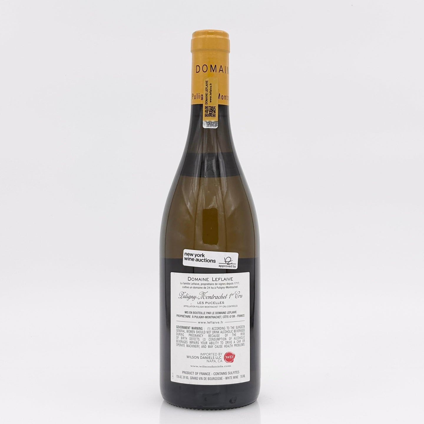 Wine bottle with cork on a white background