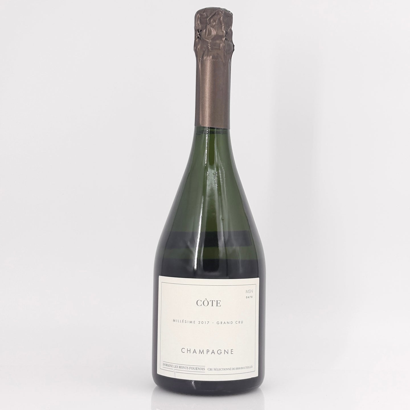 2017 Domaine Les Monts Fournois 'Cote' Mesnil sur Oger Grand Cru Millesime, Champagne, France