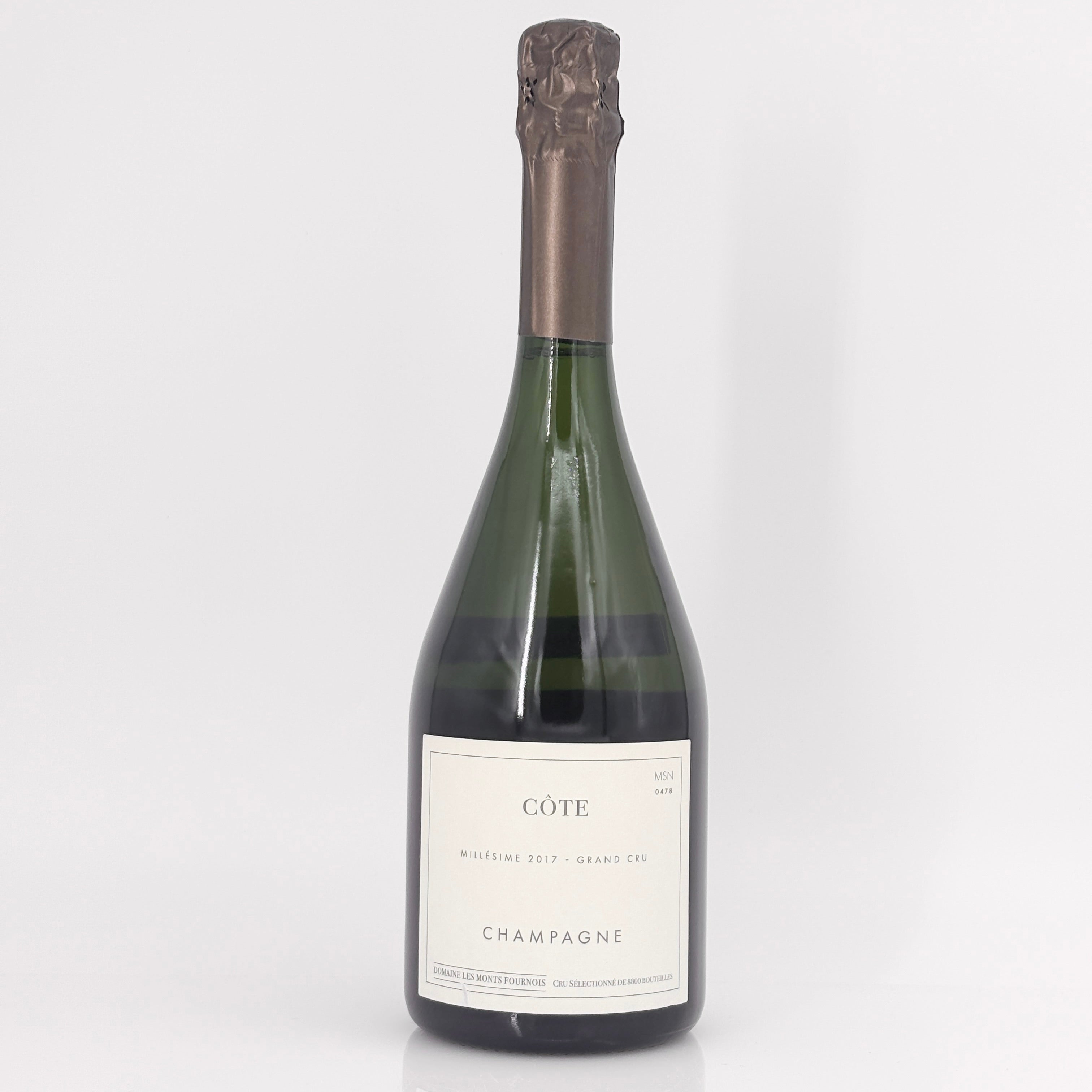 2017 Domaine Les Monts Fournois 'Cote' Mesnil sur Oger Grand Cru Millesime, Champagne, France