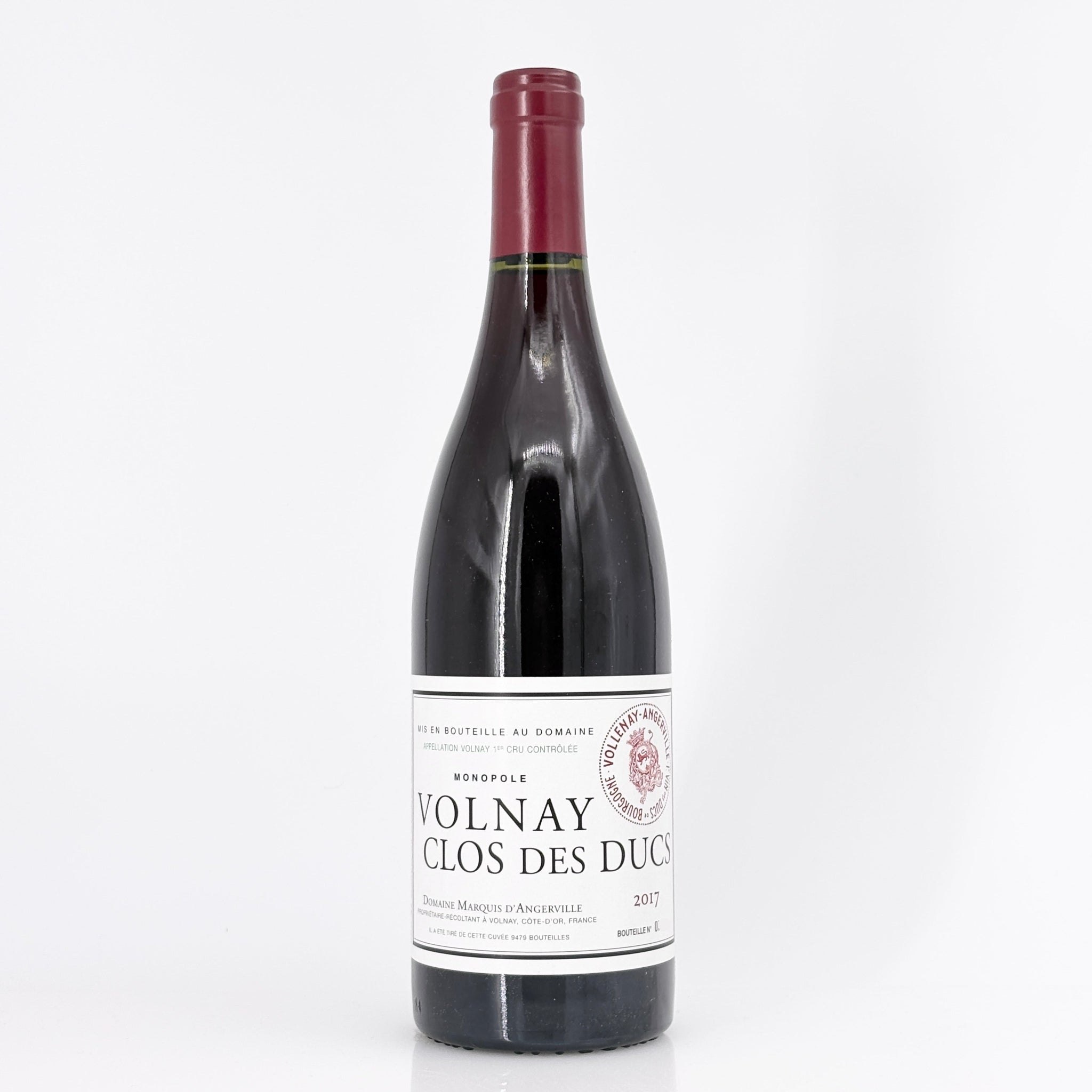 2017 Domaine Marquis d'Angerville Clos des Ducs Volnay Premier Cru, France