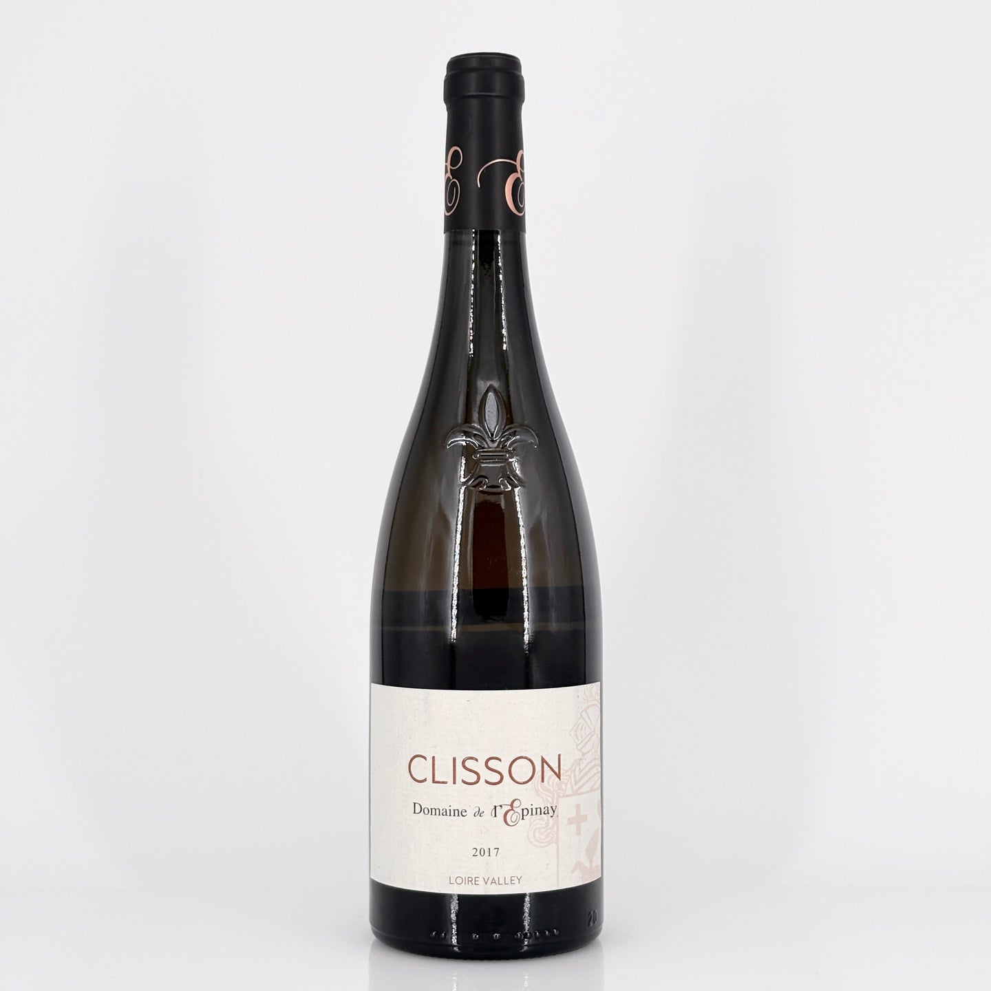 Bottle of wine on a white background
