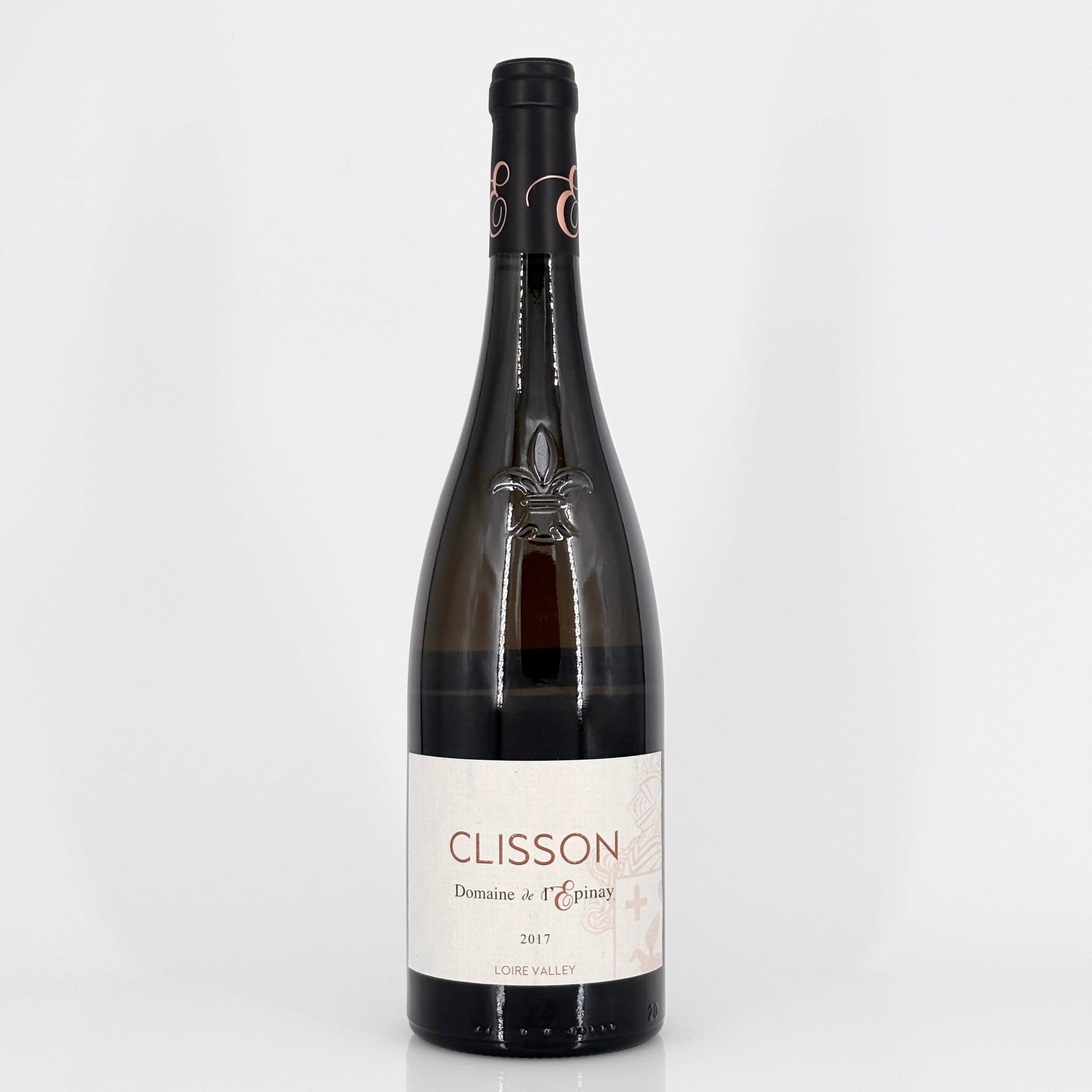 Bottle of wine on a white background
