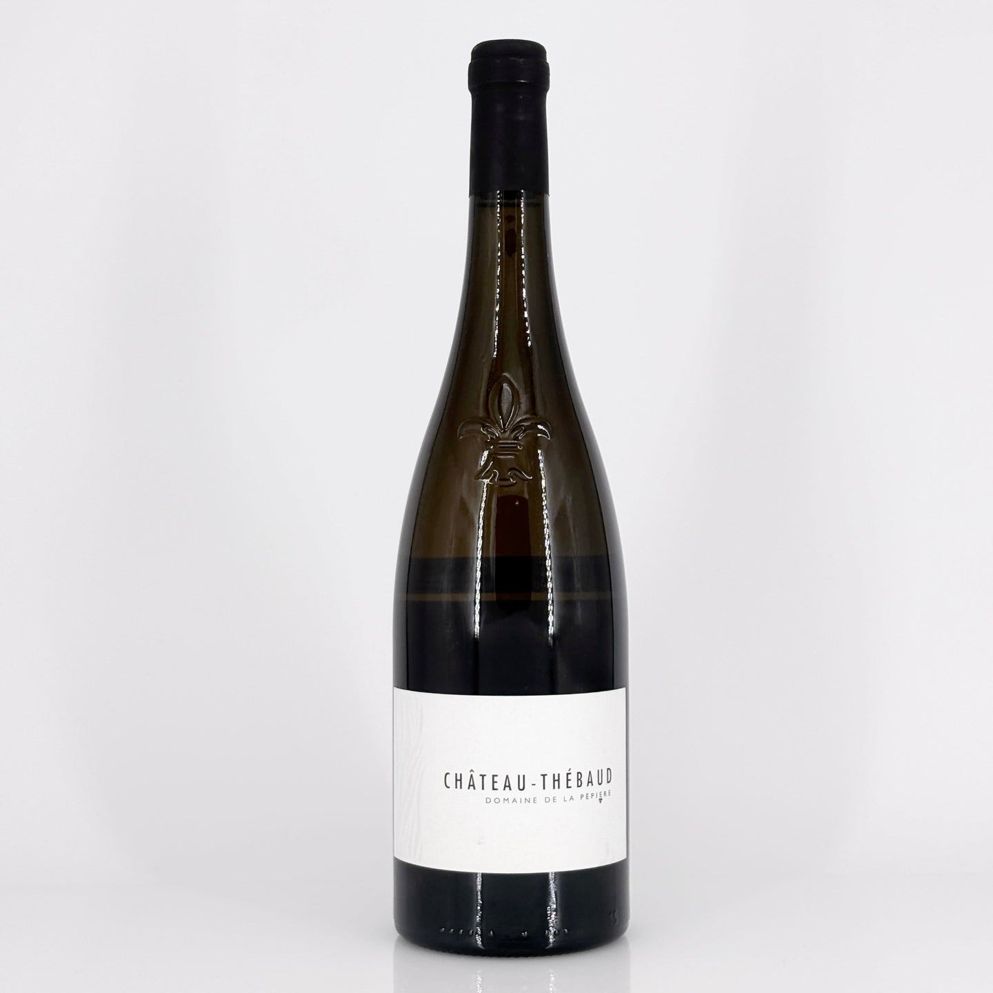 Bottle of wine on a white background