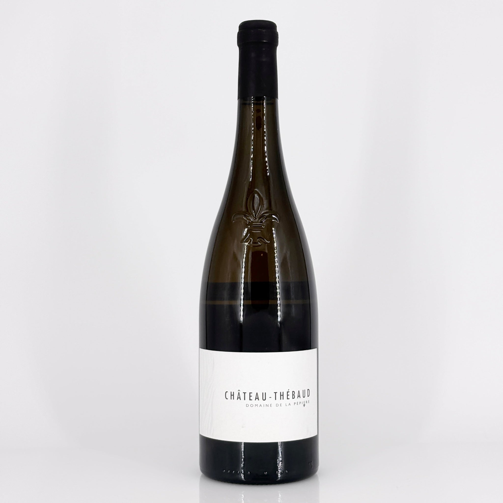 Bottle of wine on a white background