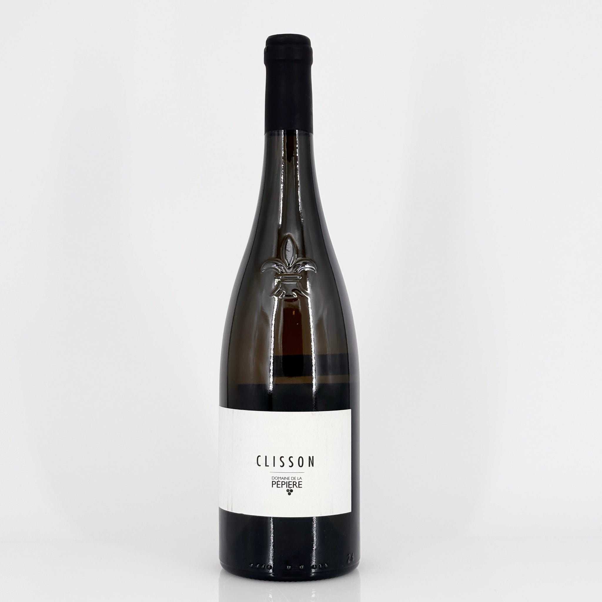 Bottle of wine on a white background