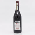 Wine bottle with labels on a white background