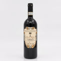 Wine bottle with a detailed label on a white background
