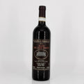 Wine bottle with label on a white background