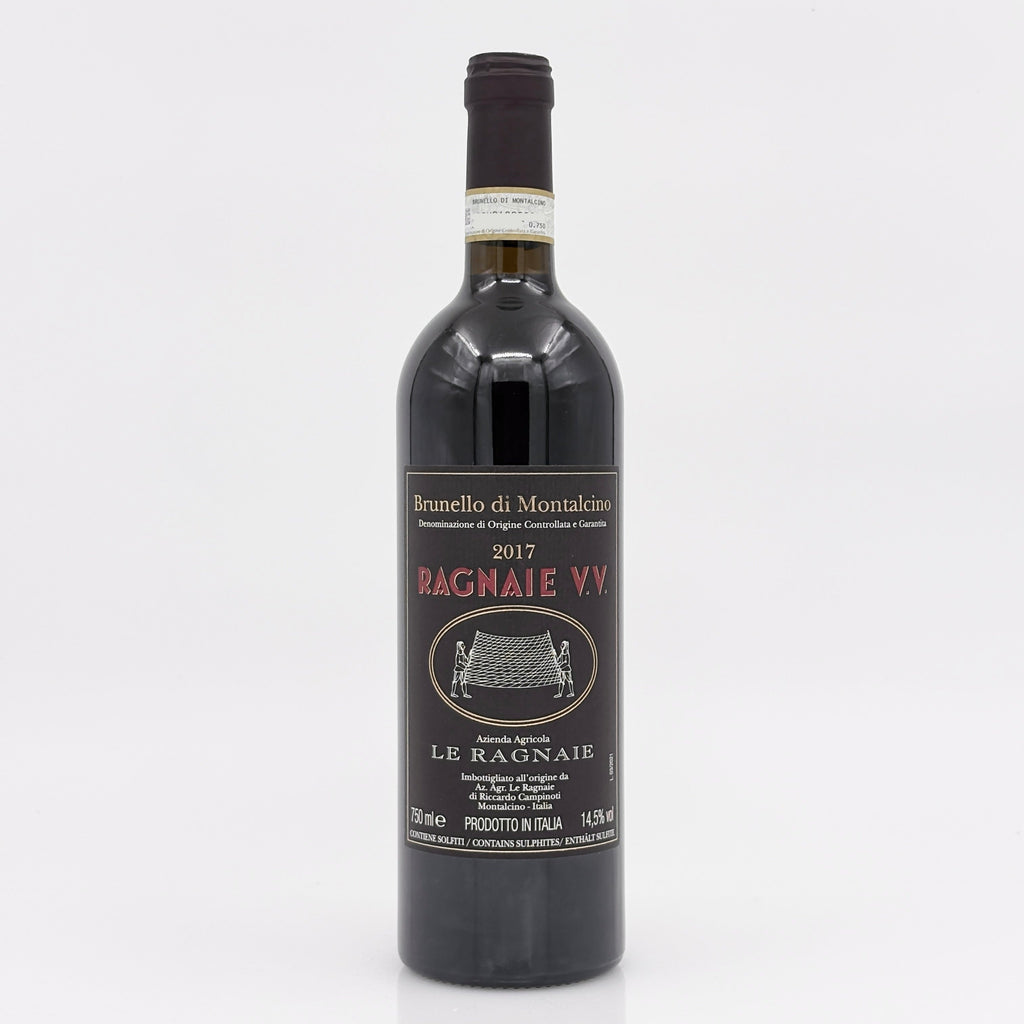 Red wine bottle with label on a white background