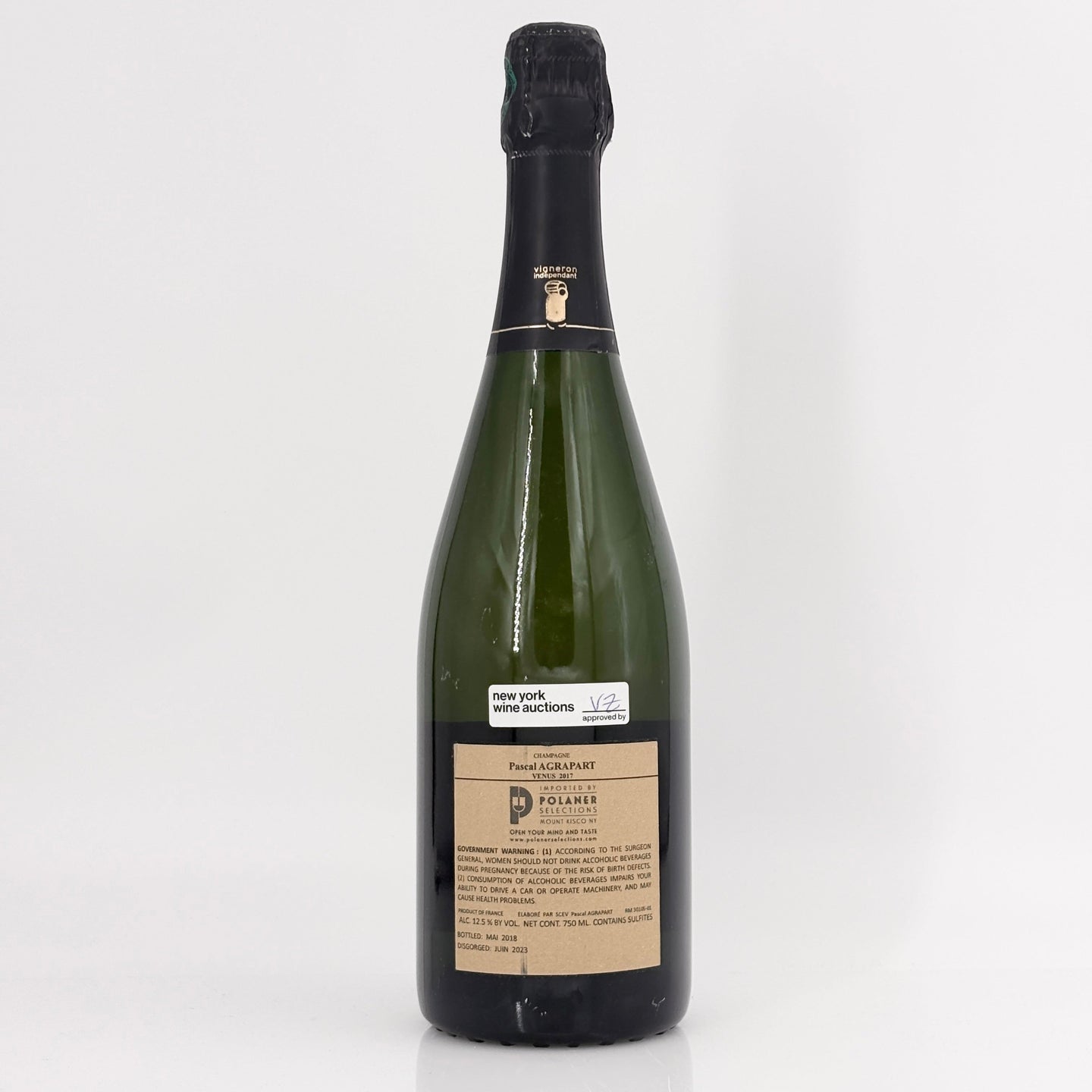 2017 Pascal Agrapart Venus Blanc de Blancs Grand Cru Brut Nature Millesime Champagne, France