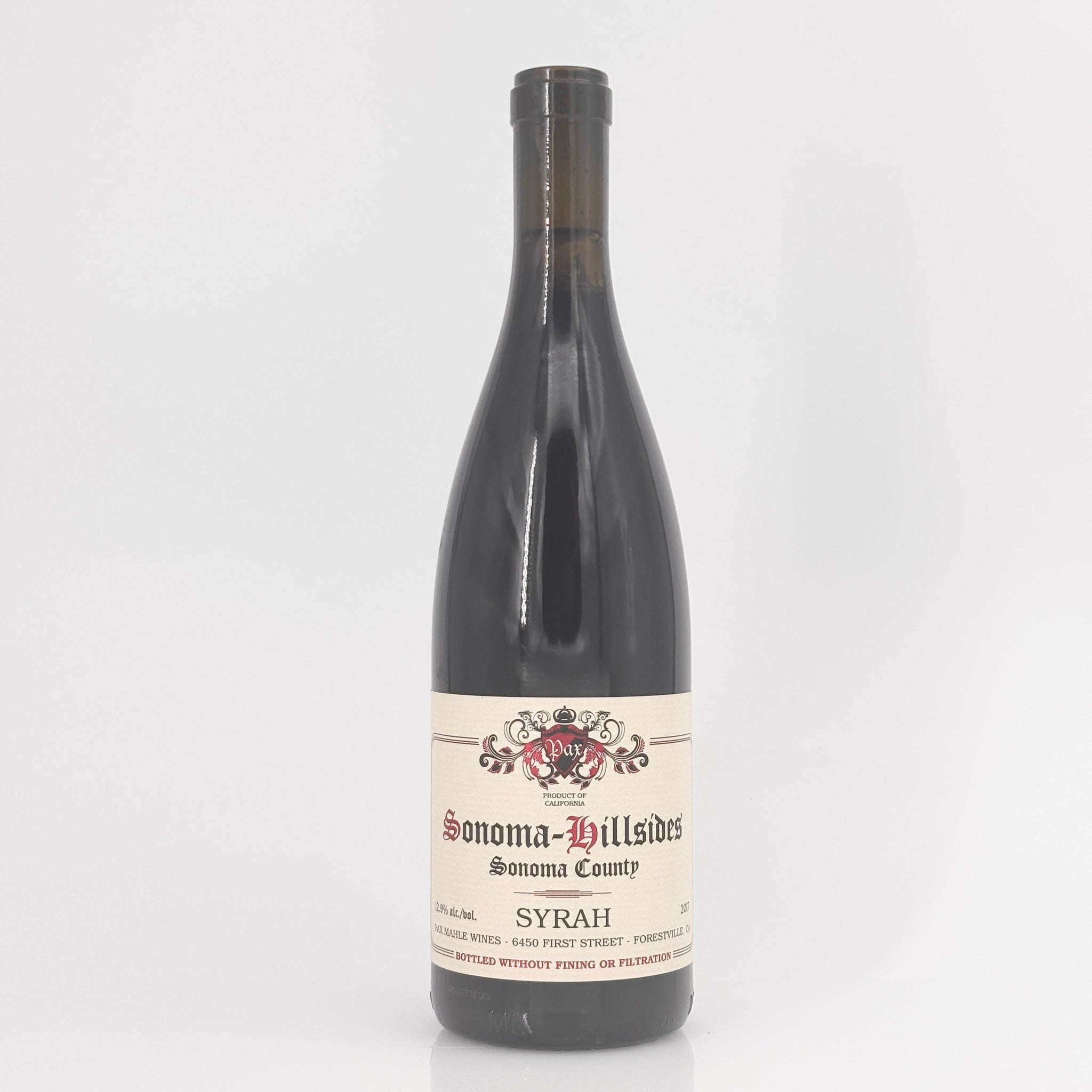 2017 Pax Sonoma Hillsides Syrah Sonoma County, USA