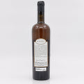 Wine bottle with a label on a white background