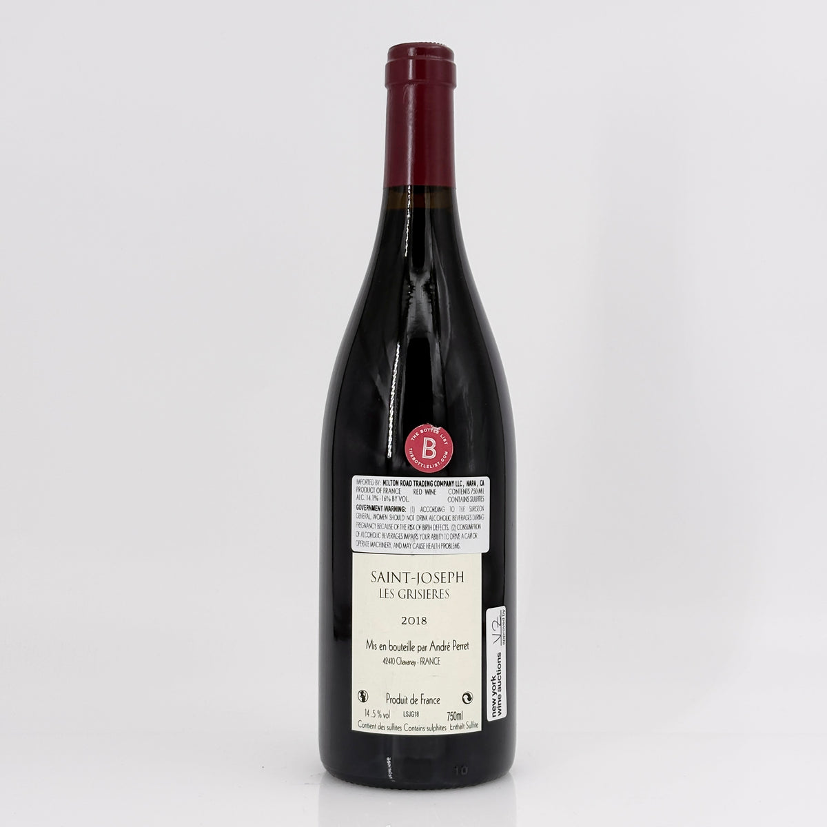 2018 Andre Perret Saint-Joseph Les Grisieres Rhone, France