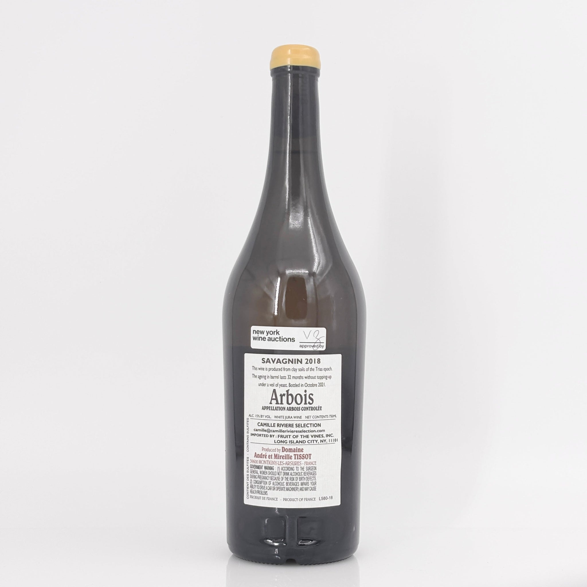 2018 Benedicte & Stephane Tissot Arbois Savagnin, Jura, France