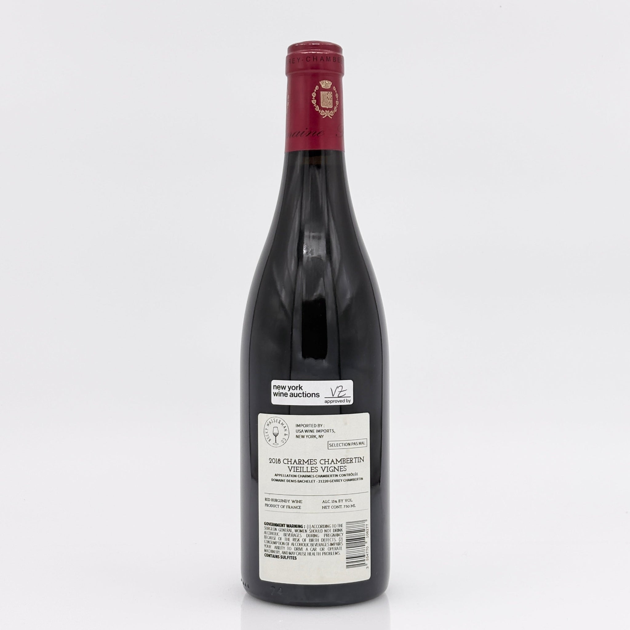 2018 Domaine Denis Bachelet Charmes-Chambertin Grand Cru Vieilles Vignes Cote de Nuits, France (7/21)