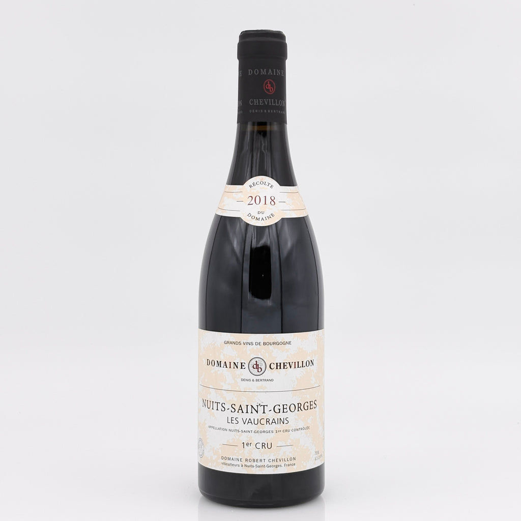 Wine bottle with label on a white background