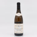 Wine bottle with label on a white background