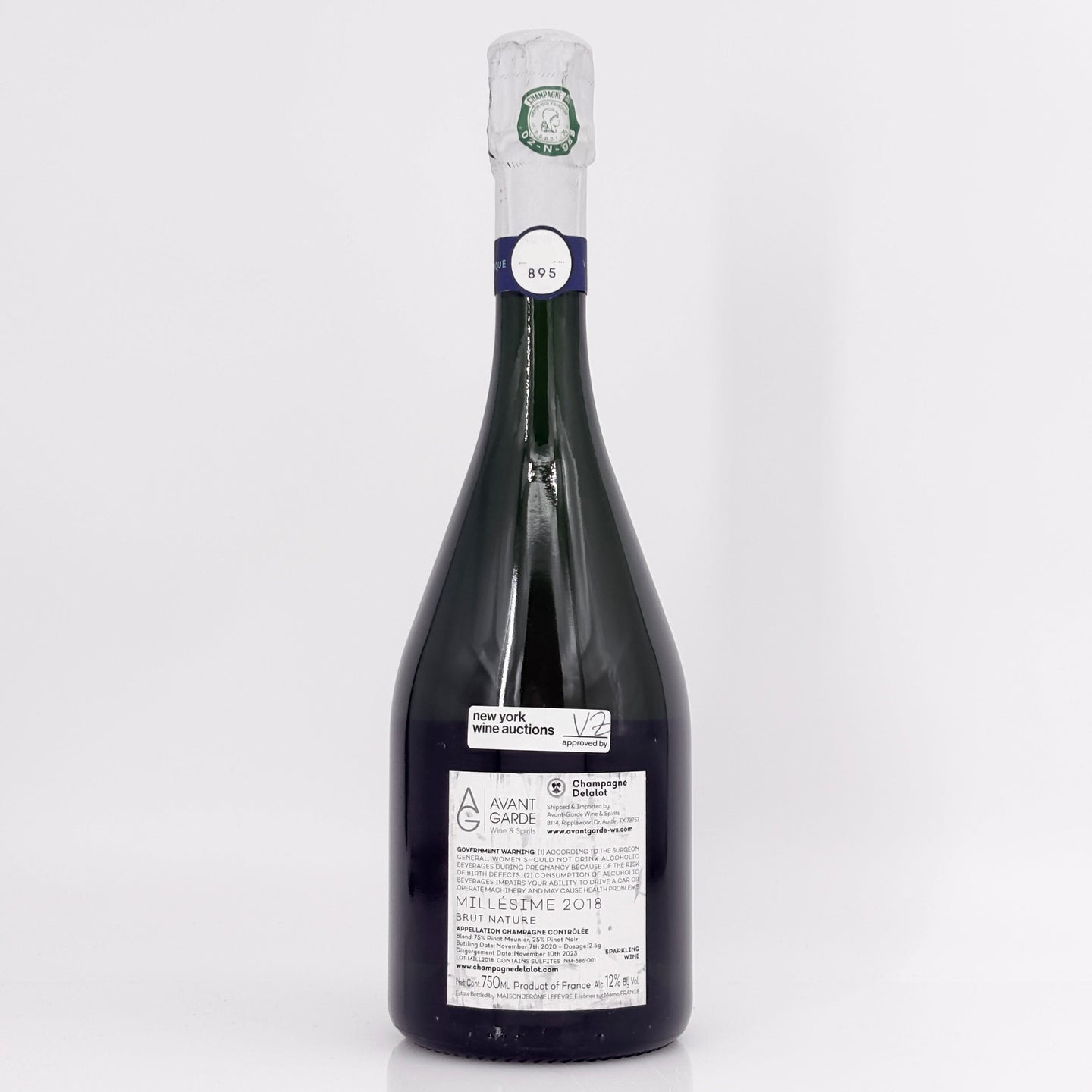 2018 Eliane Delalot Brut Nature Millesime Champagne, France