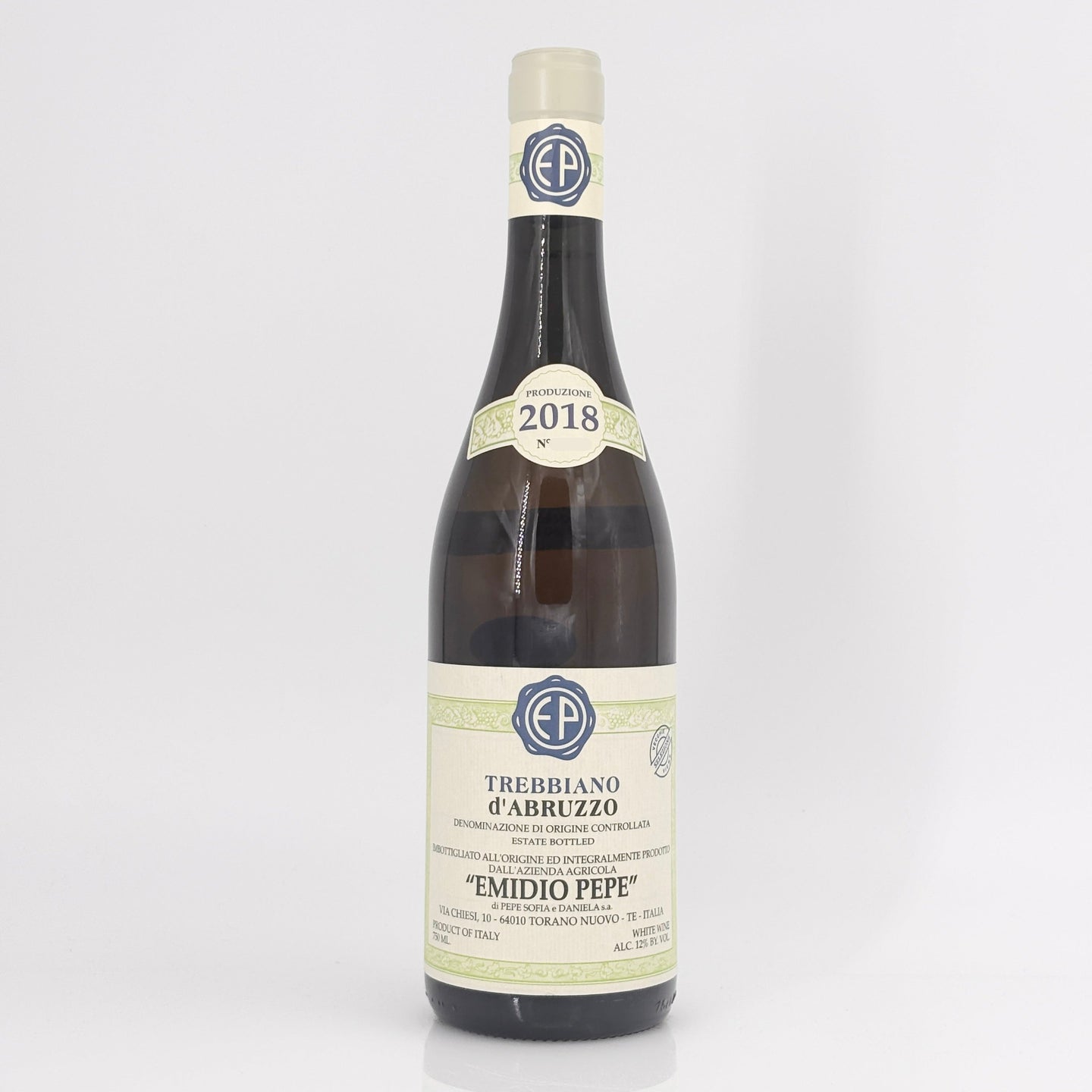 2018 Emidio Pepe Trebbiano d'Abruzzo, Italy