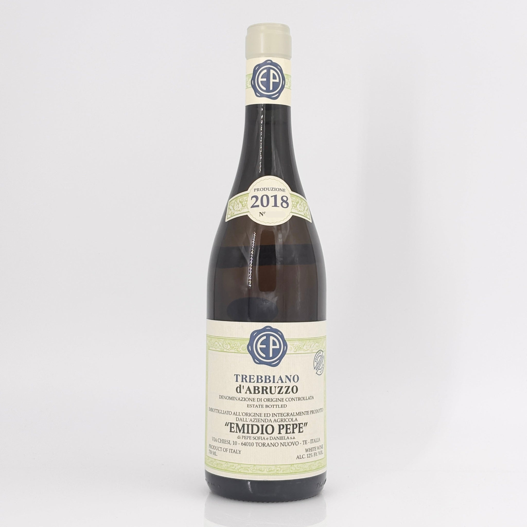 2018 Emidio Pepe Trebbiano d'Abruzzo, Italy