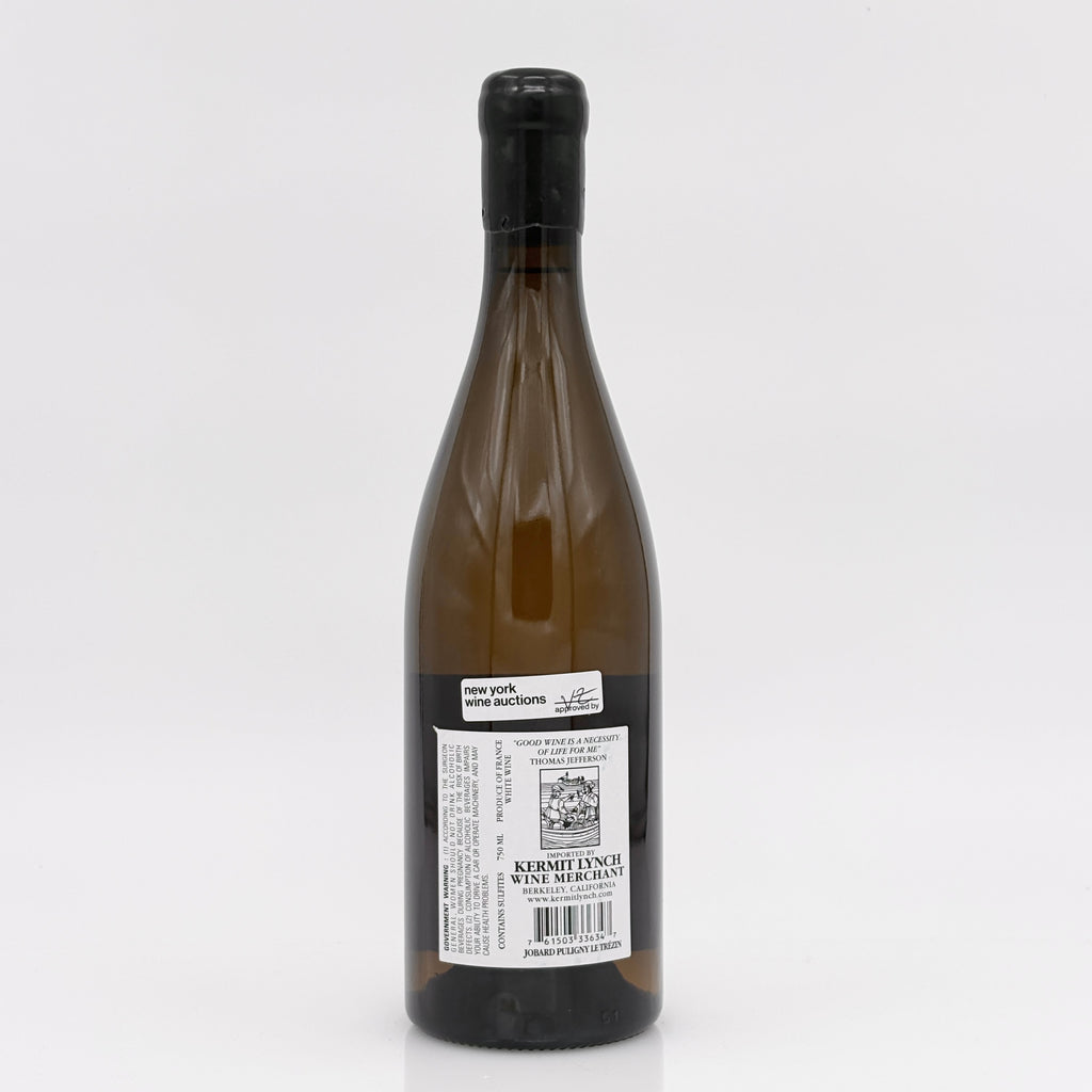 Wine bottle with a visible label on a white background