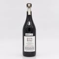 Wine bottle with a label on a white background