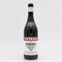 Wine bottle with 'Conterno Barolo' label on a white background