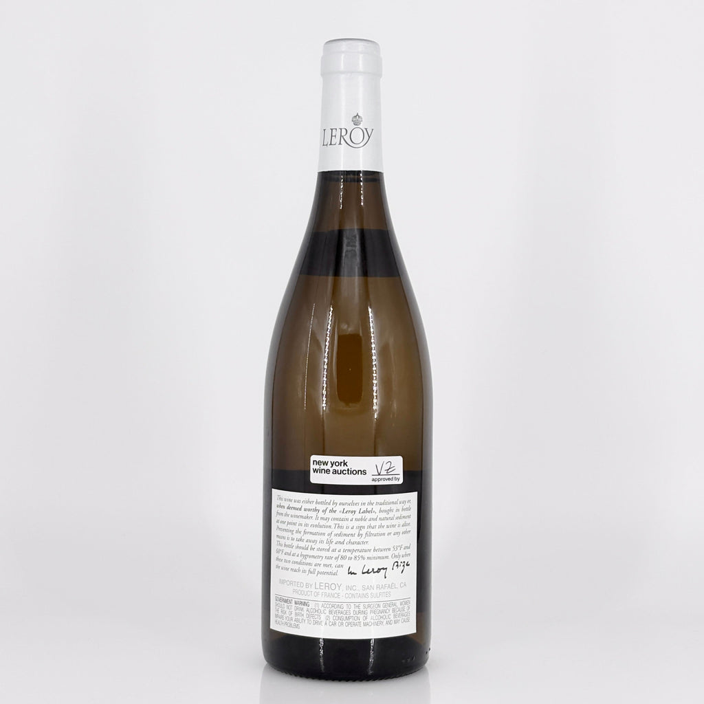 Wine bottle with a visible label on a white background