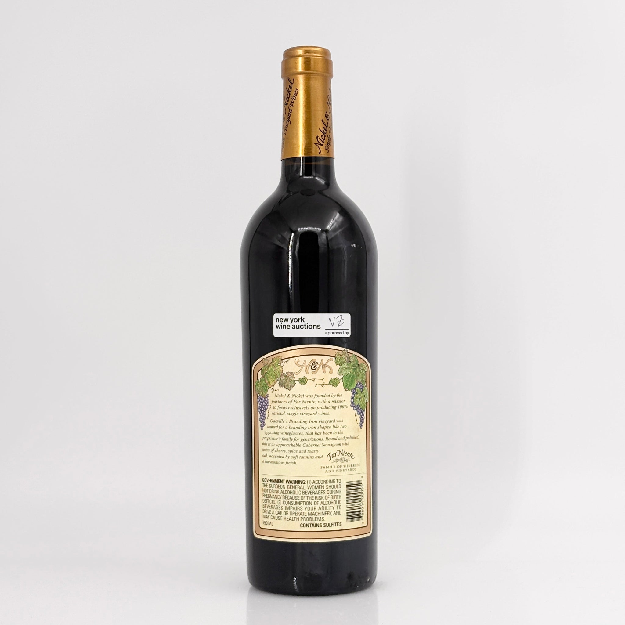 2018 Nickel & Nickel Branding Iron Vineyard Cabernet Sauvignon Oakville, USA