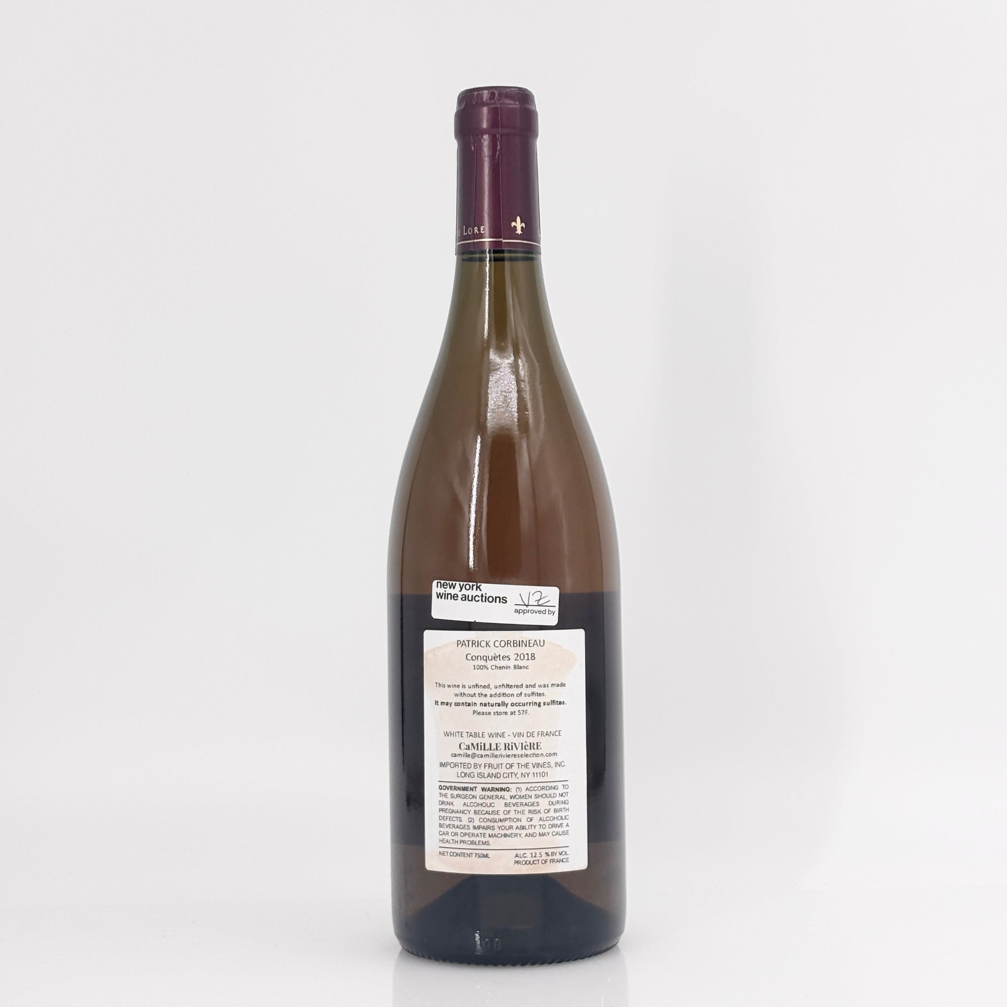 2018 Patrick Corbineau Les Conquetes Blanc Loire, France