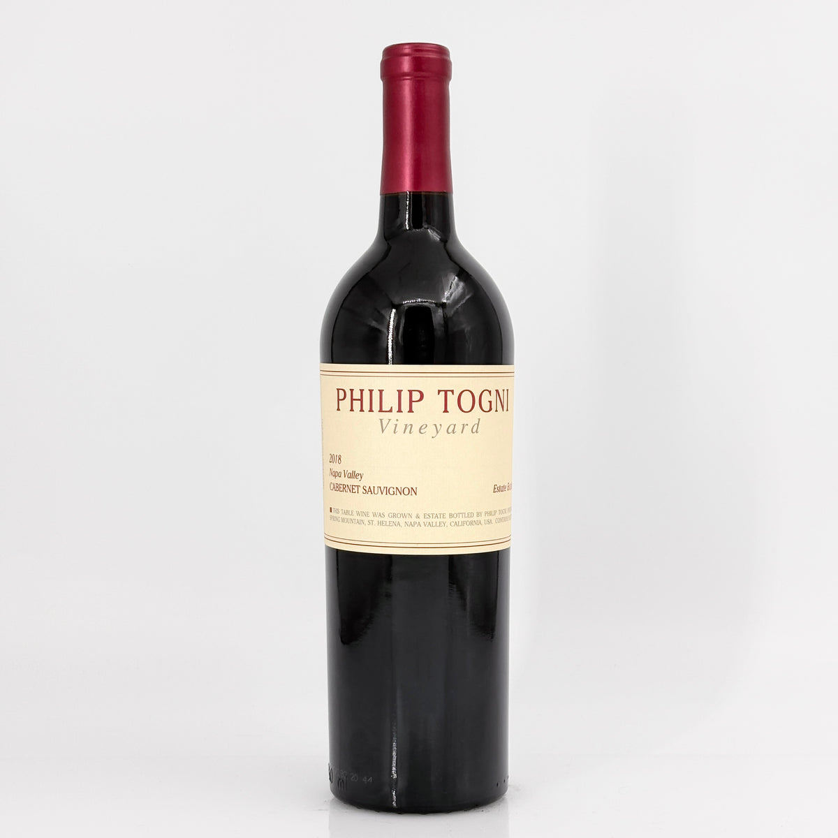 2018 Philip Togni Vineyard Cabernet Sauvignon, Napa Valley, USA