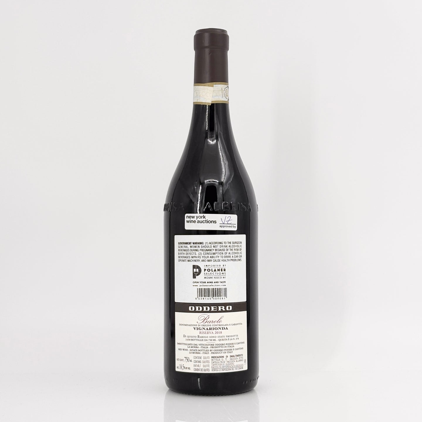 2018 Poderi Oddero Vigna Rionda Barolo Riserva DOCG, Italy