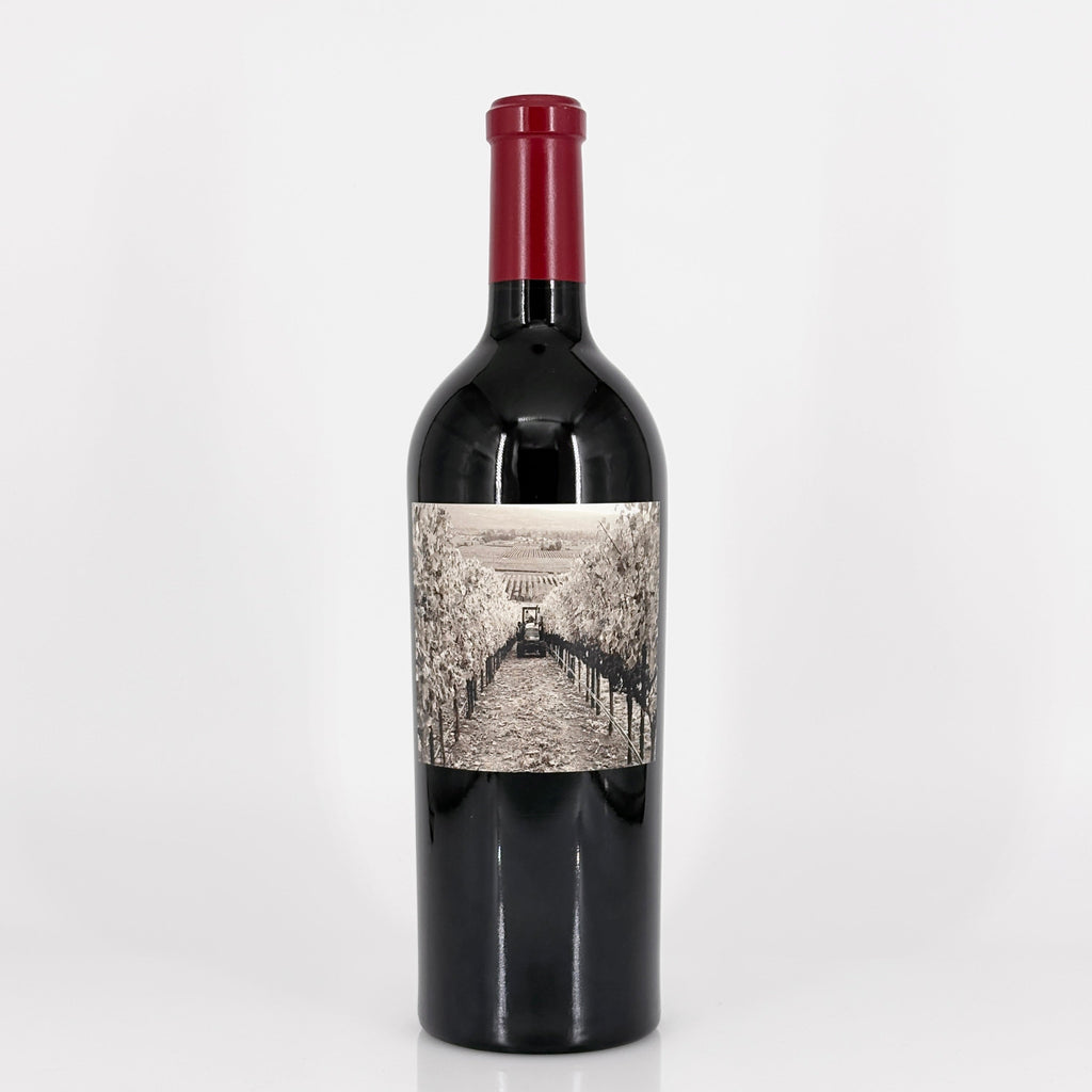 Bottle of wine on a white background